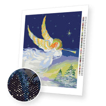 Załaduj obraz do przeglądarki galerii, Bożonarodzeniowy Anioł ze Złotymi Skrzydłami