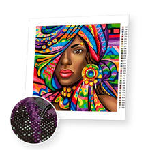 Załaduj obraz do przeglądarki galerii, Black Woman - Diamond Painting Kit - [Diamond Painting Kit]