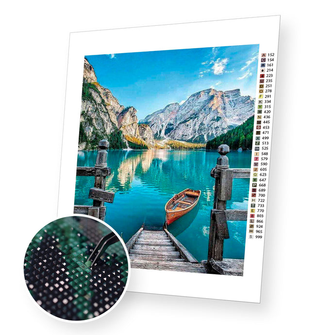 Blue Riverside - Diamond Painting Kit - [Diamond Painting Kit]