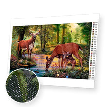 Załaduj obraz do przeglądarki galerii, Deer Family - Diamond Painting Kit - [Diamond Painting Kit]