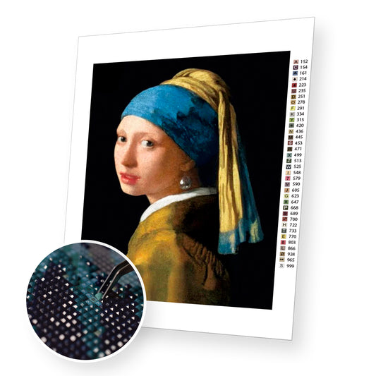 Girl with a Pearl Earring - Diamond Painting Kit - [Diamond Painting Kit]