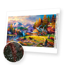 Załaduj obraz do przeglądarki galerii, House and Trees - Diamond Painting Kit - [Diamond Painting Kit]
