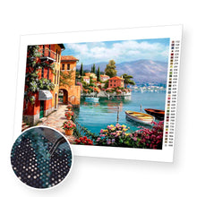 Załaduj obraz do przeglądarki galerii, Houses by the River - Diamond Painting Kit - [Diamond Painting Kit]