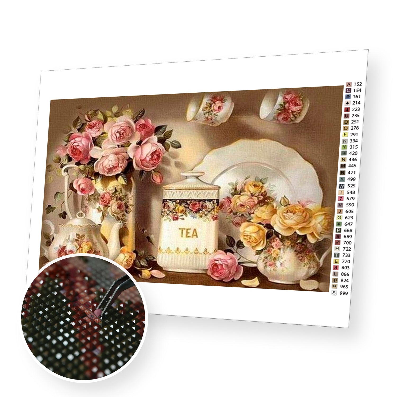 Kitchen Flowers - Diamond Painting Kit - [Diamond Painting Kit]