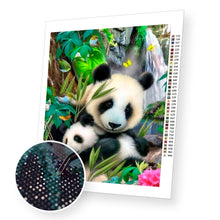 Załaduj obraz do przeglądarki galerii, Pandas - Diamond Painting Kit - [Diamond Painting Kit]