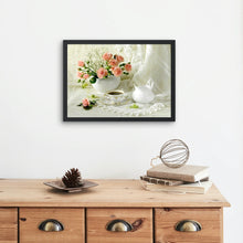 Załaduj obraz do przeglądarki galerii, Różowe kwiaty i Kawa