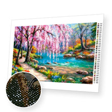 Załaduj obraz do przeglądarki galerii, Pink Wisteria Tree - Diamond Painting Kit - [Diamond Painting Kit]