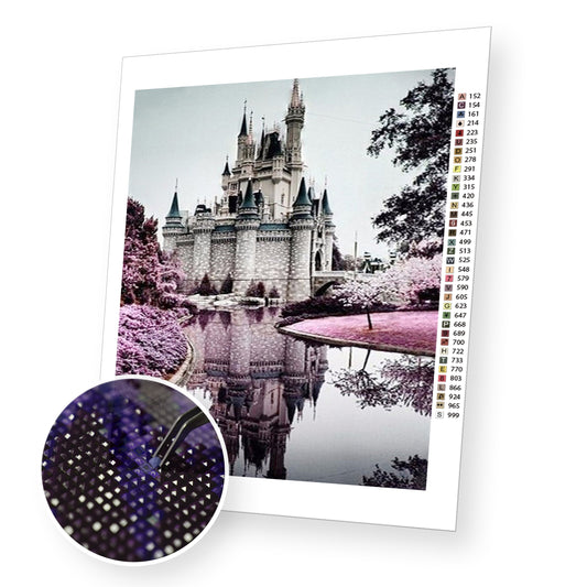 Purple Castle - Diamond Painting Kit - [Diamond Painting Kit]