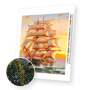 Sailboat - Diamond Painting Kit - [Diamond Painting Kit]