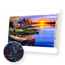 Załaduj obraz do przeglądarki galerii, Sunset Landscape - Diamond Painting Kit - [Diamond Painting Kit]