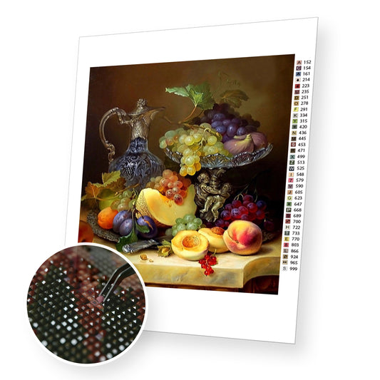 Fruits and Wine - Diamond Painting Kit - [Diamond Painting Kit]
